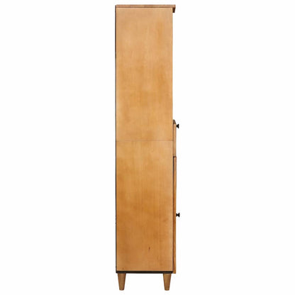 vidaXL Badezimmerschrank Hellbraun 38 x 33 x 160 cm Holzwerkstoff