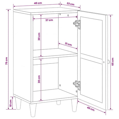 vidaXL Sideboard Hellbraun 33,5 x 40 x 75 cm