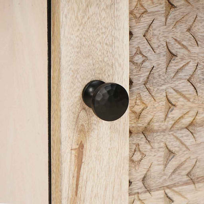 vidaXL Nachttisch Beige 40 x 33 x 46 cm Massivholz Akazie