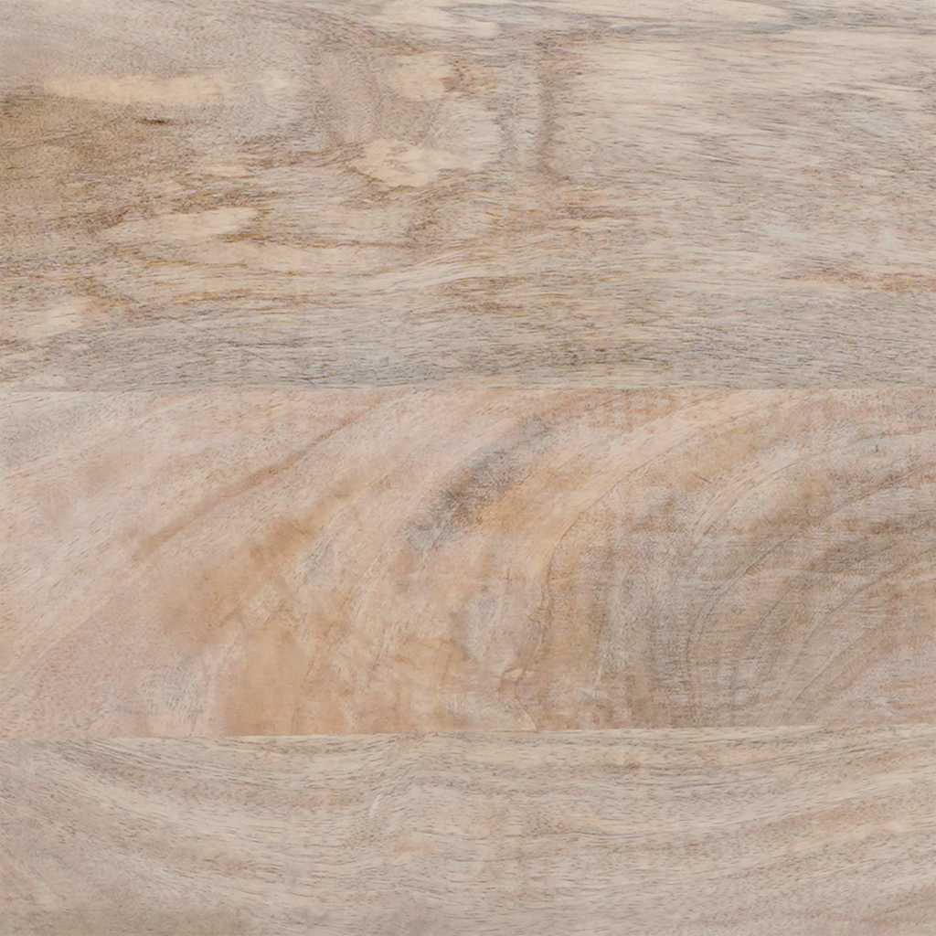 vidaXL Nachttisch mit Speicher Beige 50 x 33 x 60 cm Massivholz Akazie