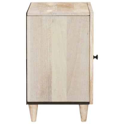 vidaXL Badezimmerschrank mit Tür Weiß 38 x 33 x 58 cm Holzwerkstoff