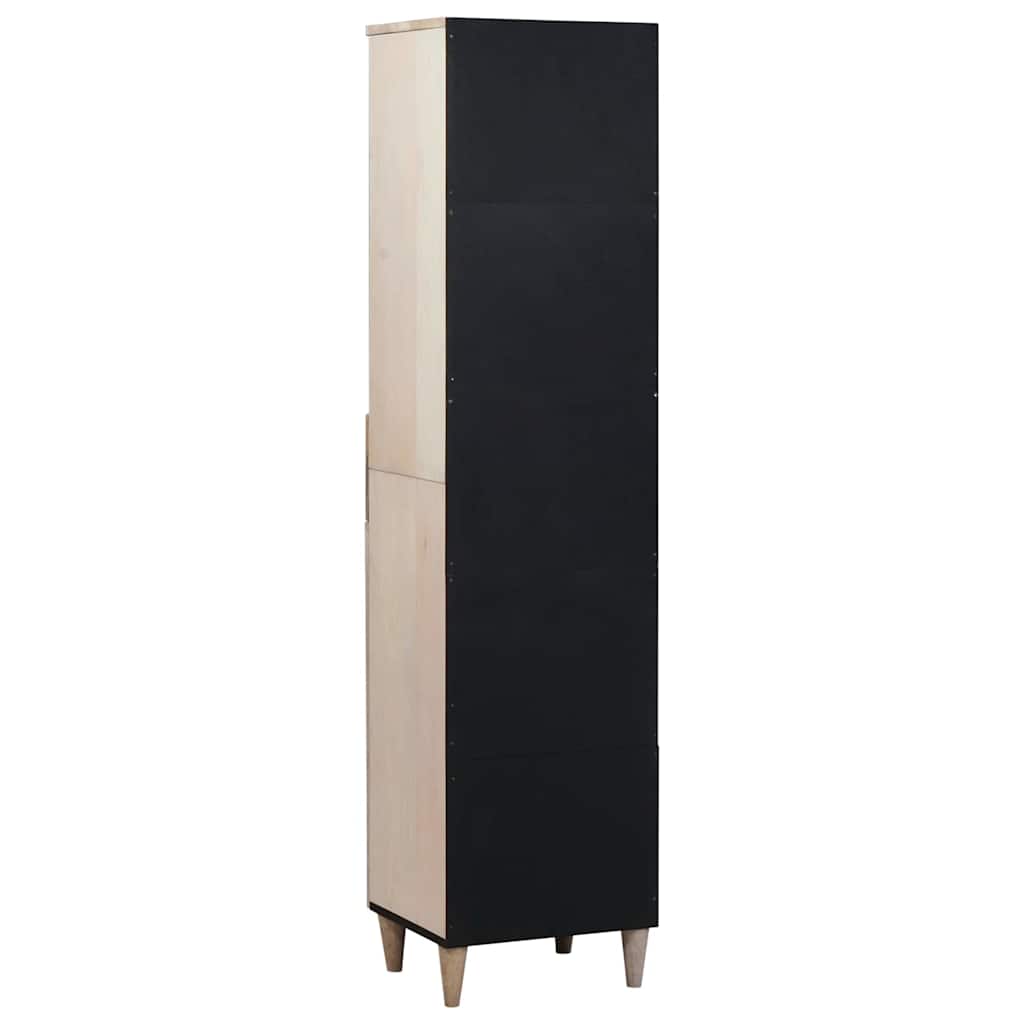 vidaXL Badezimmerschrank mit Regal Weiß 38 x 33 x 160 cm Holzwerkstoff