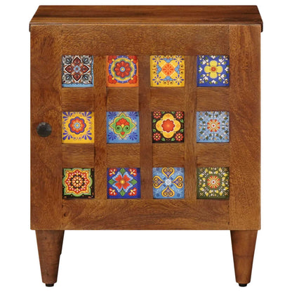 vidaXL Nachttisch Braun 40 x 33 x 46 cm Massivholz Mango