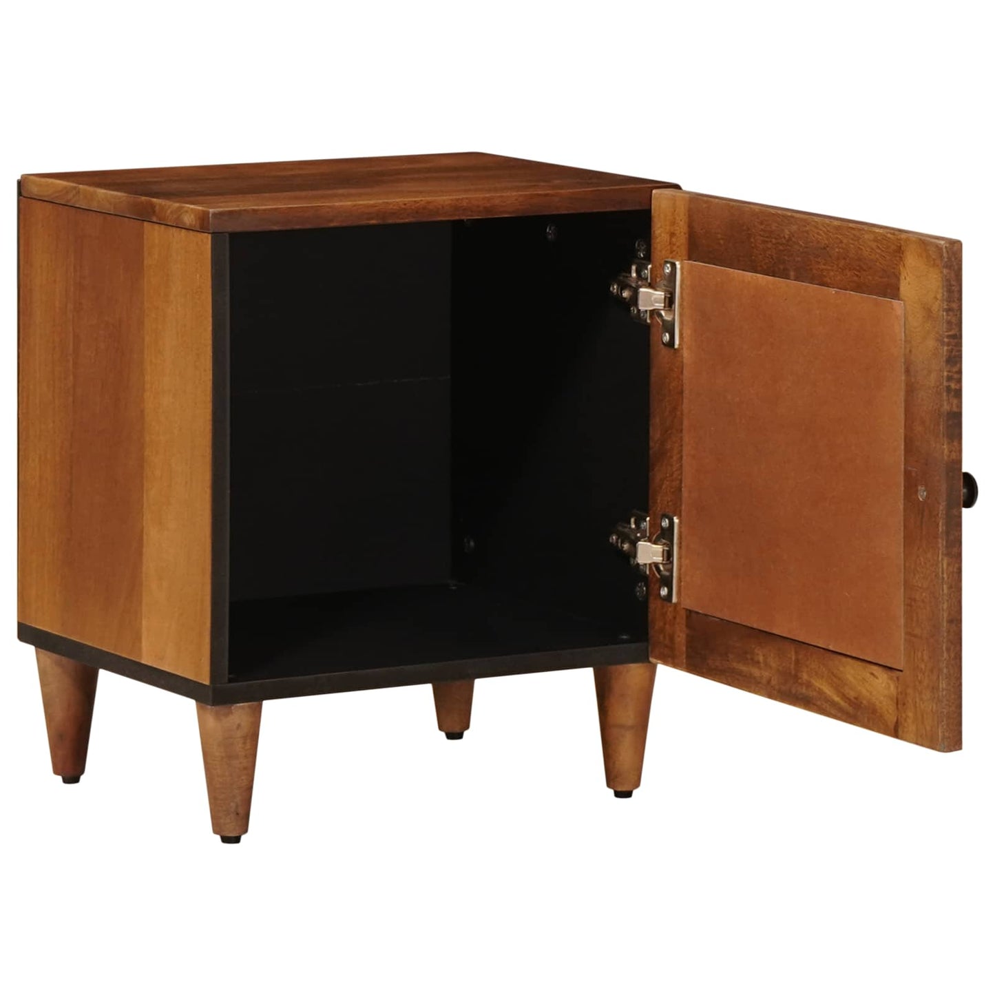 vidaXL Nachttisch 2 pcs Braun 40 x 33 x 46 cm Massivholz Mango