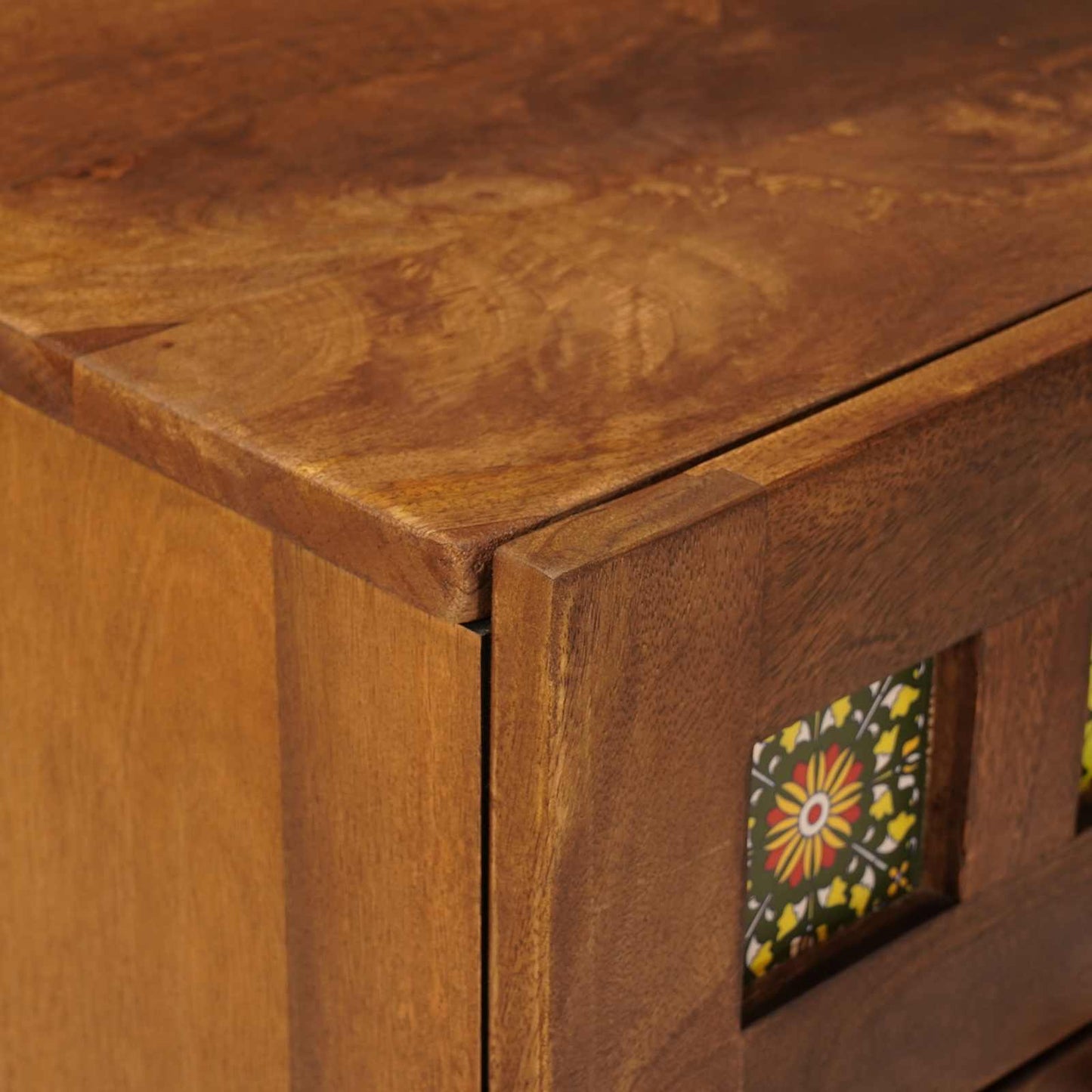 vidaXL Nachttisch Braun 40 x 33 x 46 cm Massivholz Mango