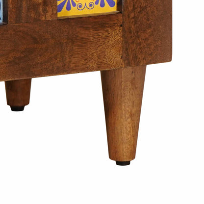 Sideboard Walnuss 60 x 33 x 75 cm Massivholz Mango