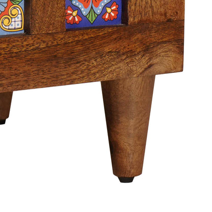 vidaXL Sideboard Walnuss 60 x 33 x 75 cm Massivholz Mango
