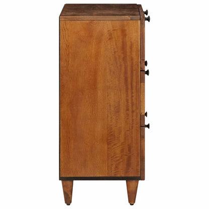 vidaXL Sideboard Walnuss 60 x 33 x 75 cm Massivholz Mango