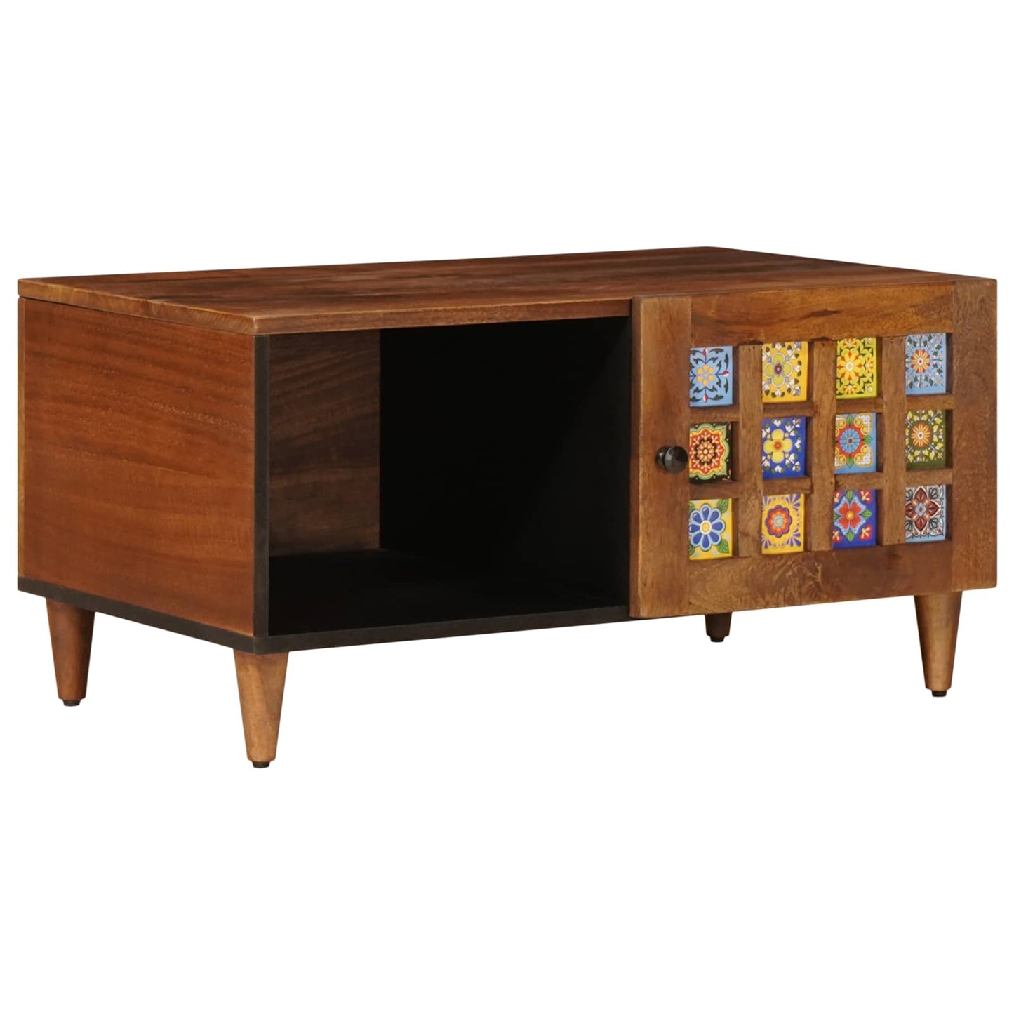 vidaXL Couchtisch Braun 80 x 50 x 40 cm Massivholz Mango