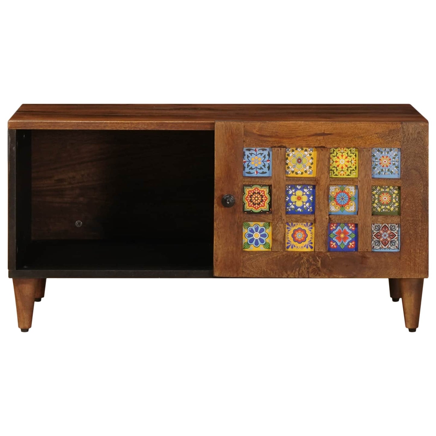 vidaXL Couchtisch Braun 80 x 50 x 40 cm Massivholz Mango