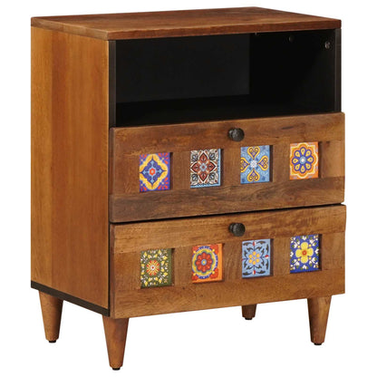 vidaXL Nachttisch Braun 50 x 33 x 62 cm Massivholz Mango
