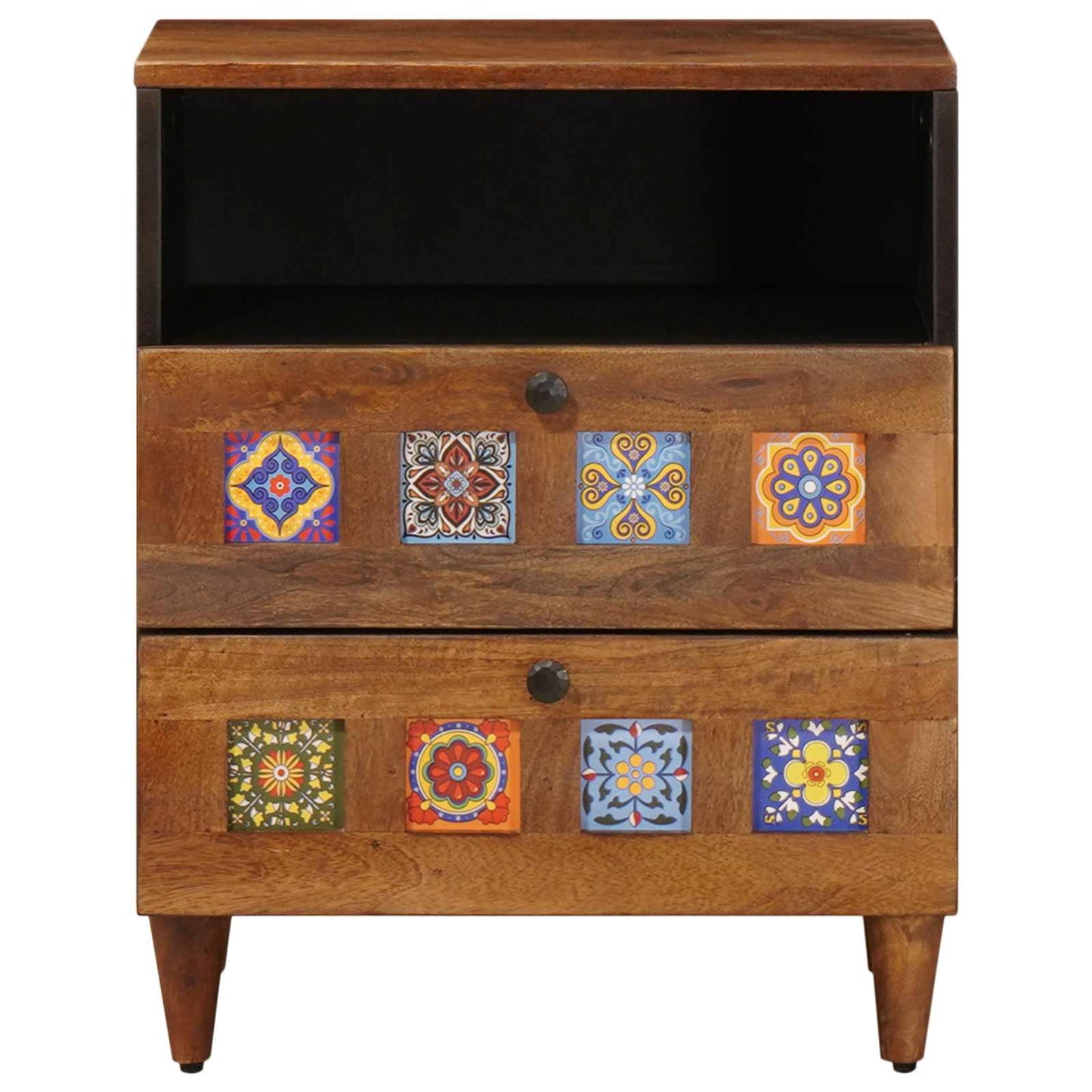 vidaXL Nachttisch Braun 50 x 33 x 62 cm Massivholz Mango