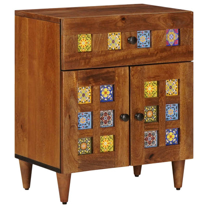 vidaXL Nachttisch Braun 50 x 33 x 60 cm Massivholz Mango