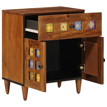 vidaXL Nachttisch Braun 50 x 33 x 60 cm Massivholz Mango