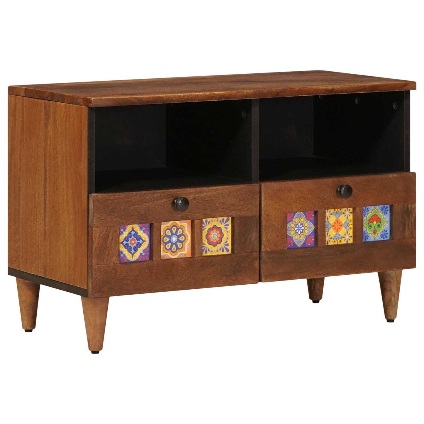 vidaXL Couchtisch Braun 80 x 54 x 40 cm Massivholz Mango