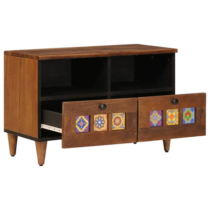 vidaXL Couchtisch Braun 80 x 54 x 40 cm Massivholz Mango