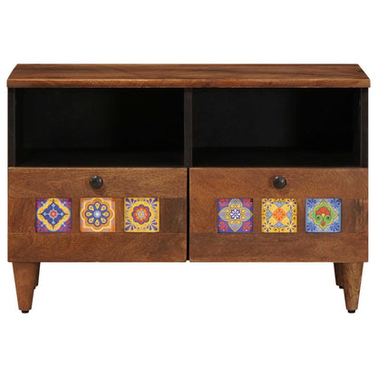 vidaXL Couchtisch Braun 80 x 54 x 40 cm Massivholz Mango