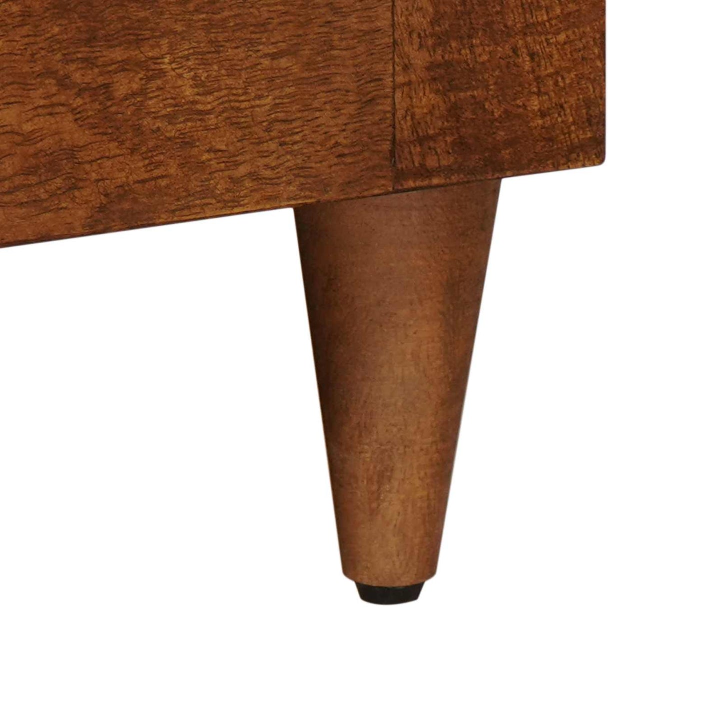 vidaXL TV-Schränk mit Tür Walnuss 105 x 33 x 46 cm Massivholz Mango