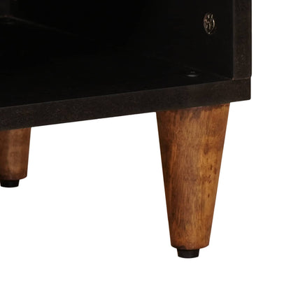 vidaXL TV-Schränk mit Regal Walnuss 100 x 33 x 46 cm Massivholz Mango