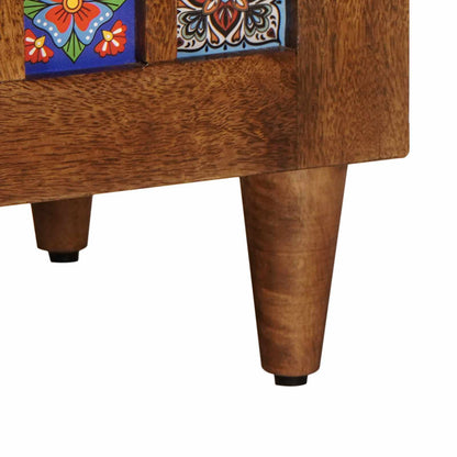 Waschbeckenschrank mit Speicher mit Tür Walnuss 62 x 33 x 58 cm