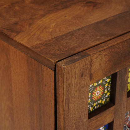 Badezimmer Hängeschrank mit Speicher Walnuss 38 x 33 x 48 cm