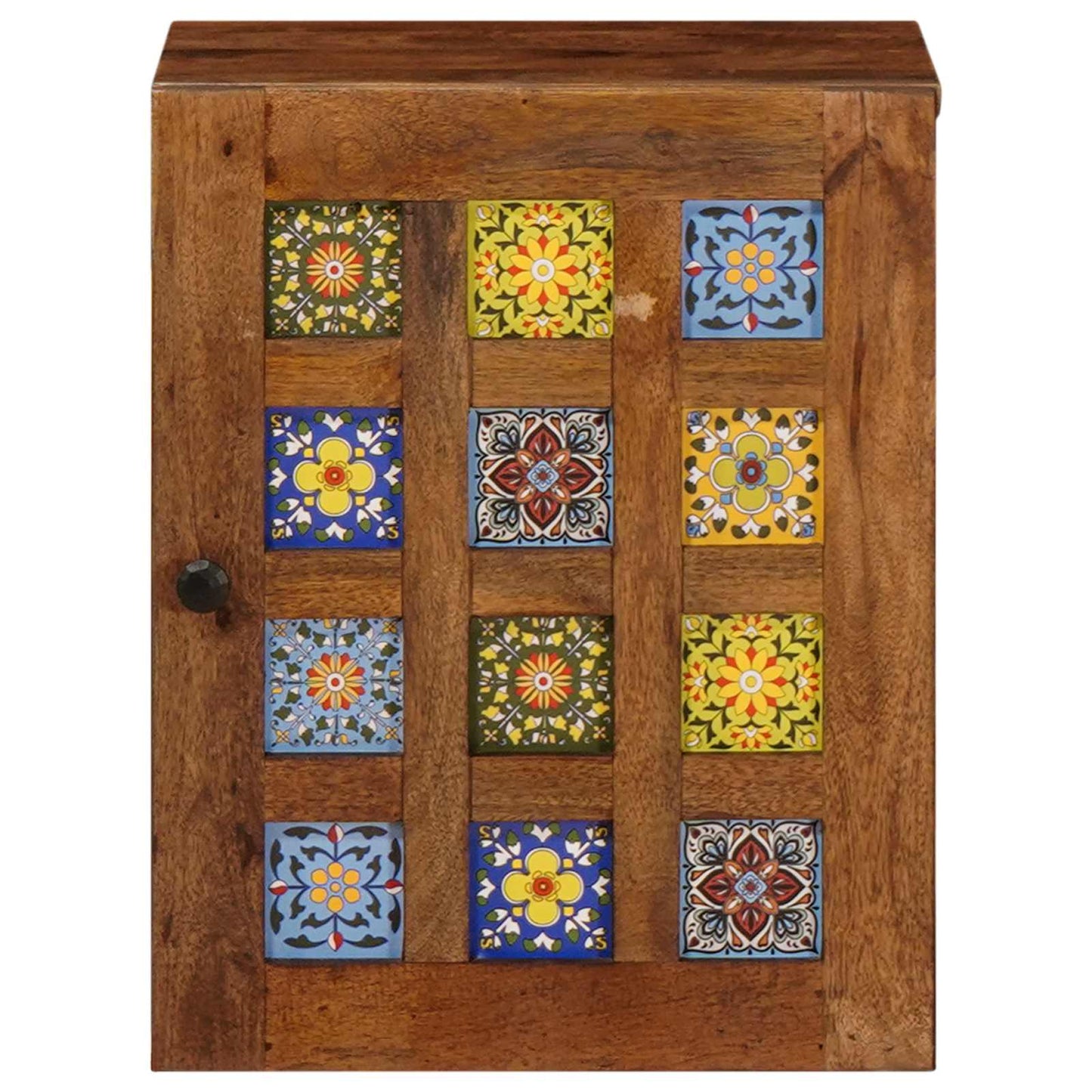 Badezimmer Hängeschrank mit Speicher Walnuss 38 x 33 x 48 cm