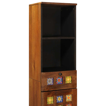 vidaXL Badezimmerschrank mit Schubladen Walnuss 38 x 33 x 160 cm