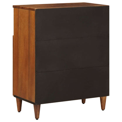 Sideboard mit Speicher Walnuss 60 x 33 x 75 cm Massivholz Mango