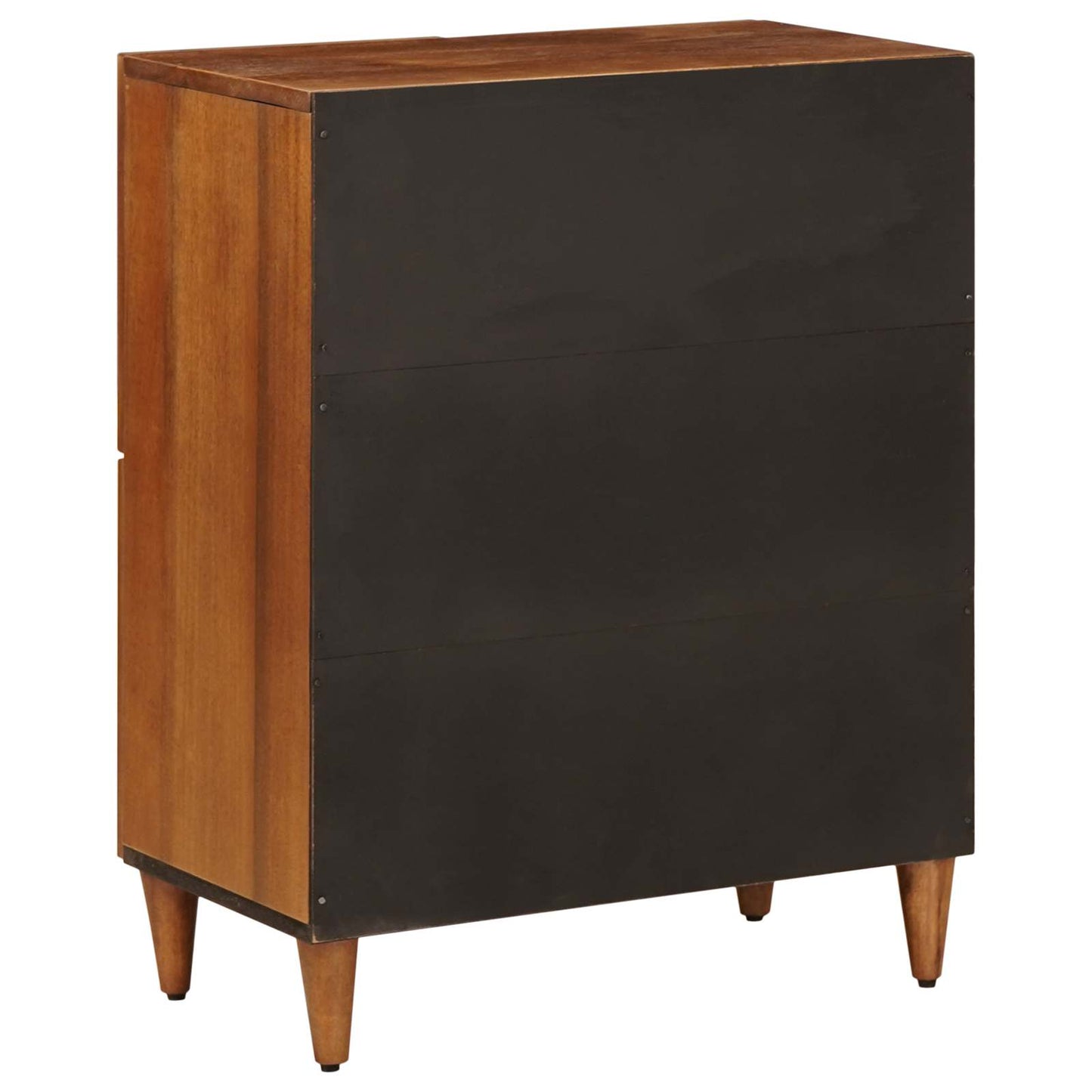 Sideboard mit Speicher Walnuss 60 x 33 x 75 cm Massivholz Mango