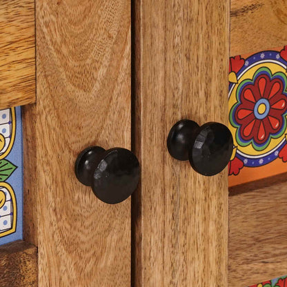 Sideboard Natur 60 x 33,5 x 75 cm Massivholz Mango