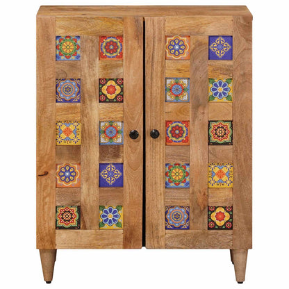 Sideboard Natur 60 x 33,5 x 75 cm Massivholz Mango