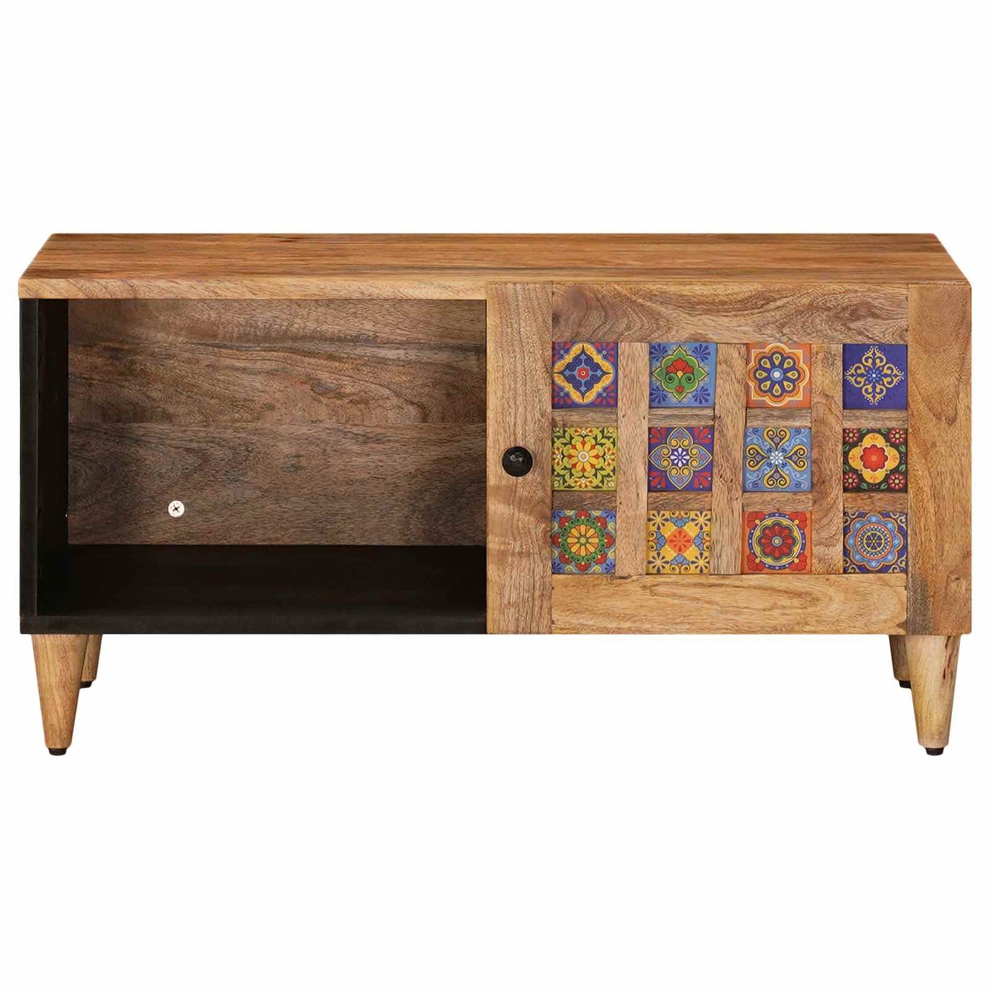 Couchtisch Natur 80 x 50 x 40 cm Massivholz Mango