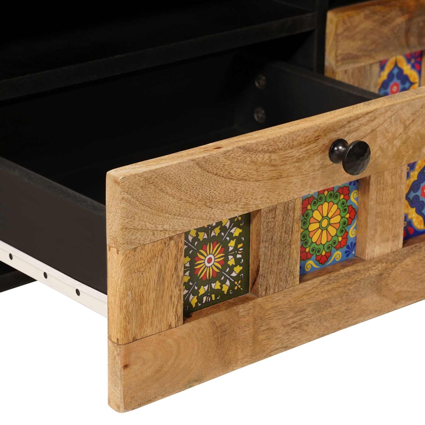 Couchtisch Natur 80 x 54 x 40 cm Massivholz Mango