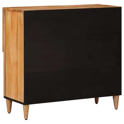 Sideboard mit Speicher Natur 80 x 33,5 x 75 cm Massivholz Mango