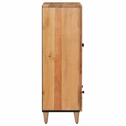 Highboard mit Tür Natur 60 x 33,5 x 100 cm Massivholz Mango