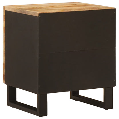 vidaXL Nachttisch 2 pcs Braun 40 x 33 x 46 cm Massivholz Mango