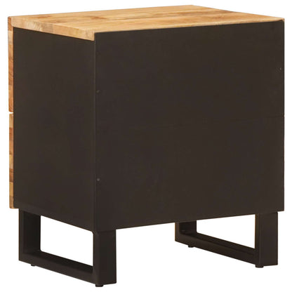 vidaXL Nachttisch 2 pcs Braun 40 x 33 x 46 cm Massivholz Mango