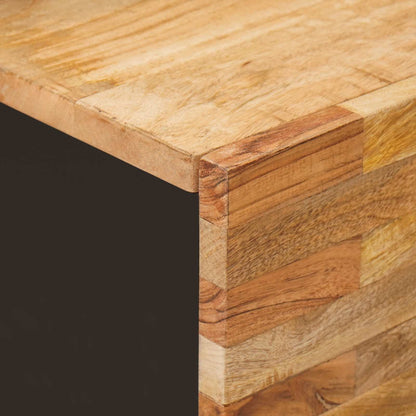 vidaXL TV-Schränk mit Speicher Braun 105 x 33 x 46 cm Massivholz Mango
