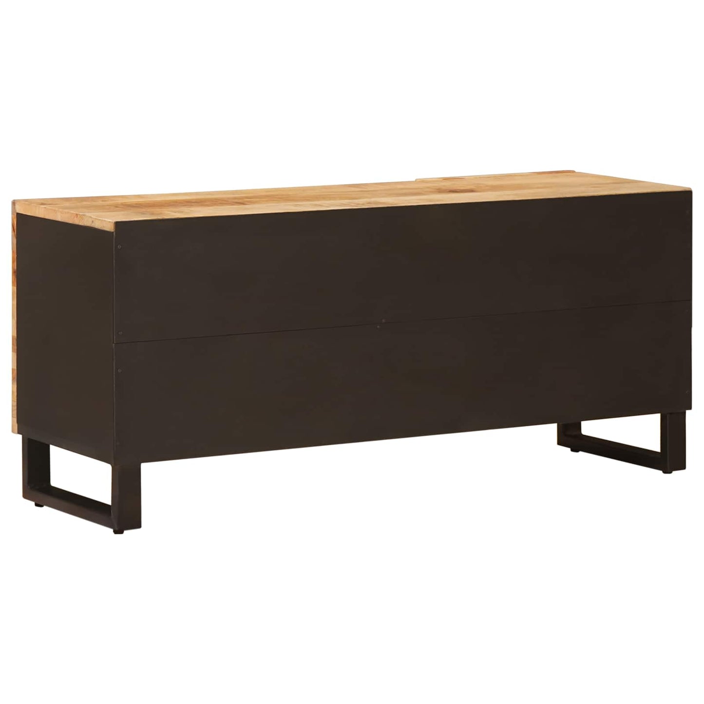 vidaXL TV-Schränk mit Speicher Braun 105 x 33 x 46 cm Massivholz Mango