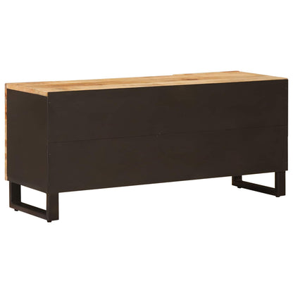 vidaXL TV-Schränk mit Speicher Braun 105 x 33 x 46 cm Massivholz Mango