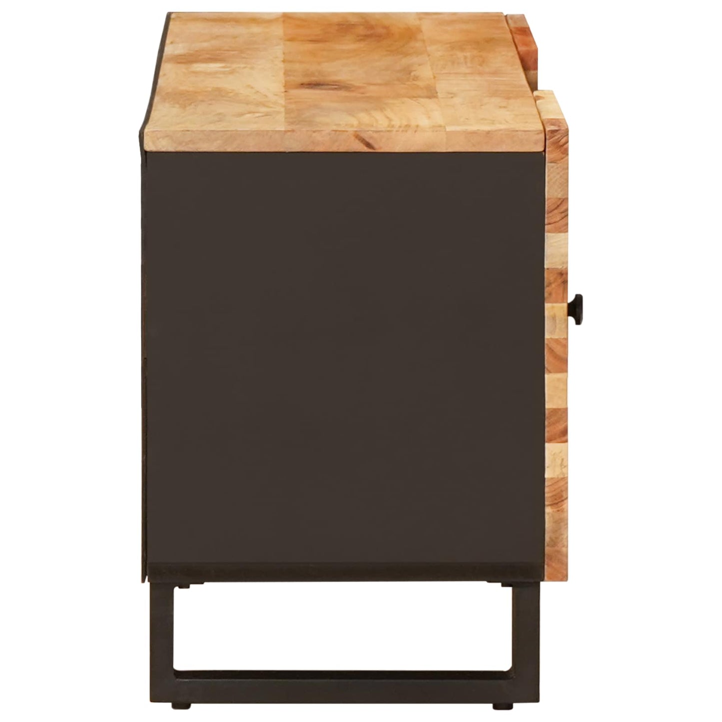 vidaXL TV-Schränk mit Speicher Braun 105 x 33 x 46 cm Massivholz Mango