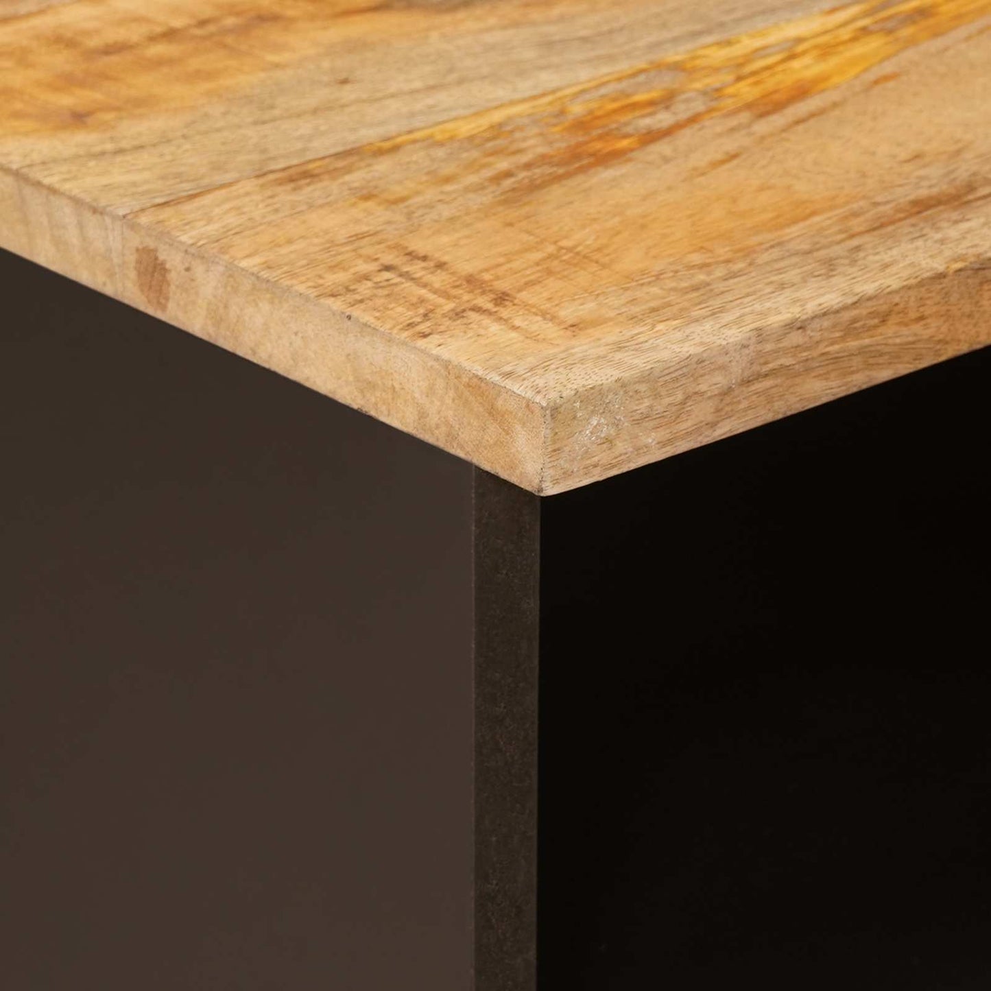 vidaXL TV-Schränk mit Speicher Braun 70 x 33 x 46 cm Massivholz Mango