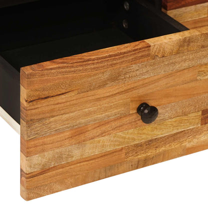 vidaXL TV-Schränk mit Speicher Braun 70 x 33 x 46 cm Massivholz Mango