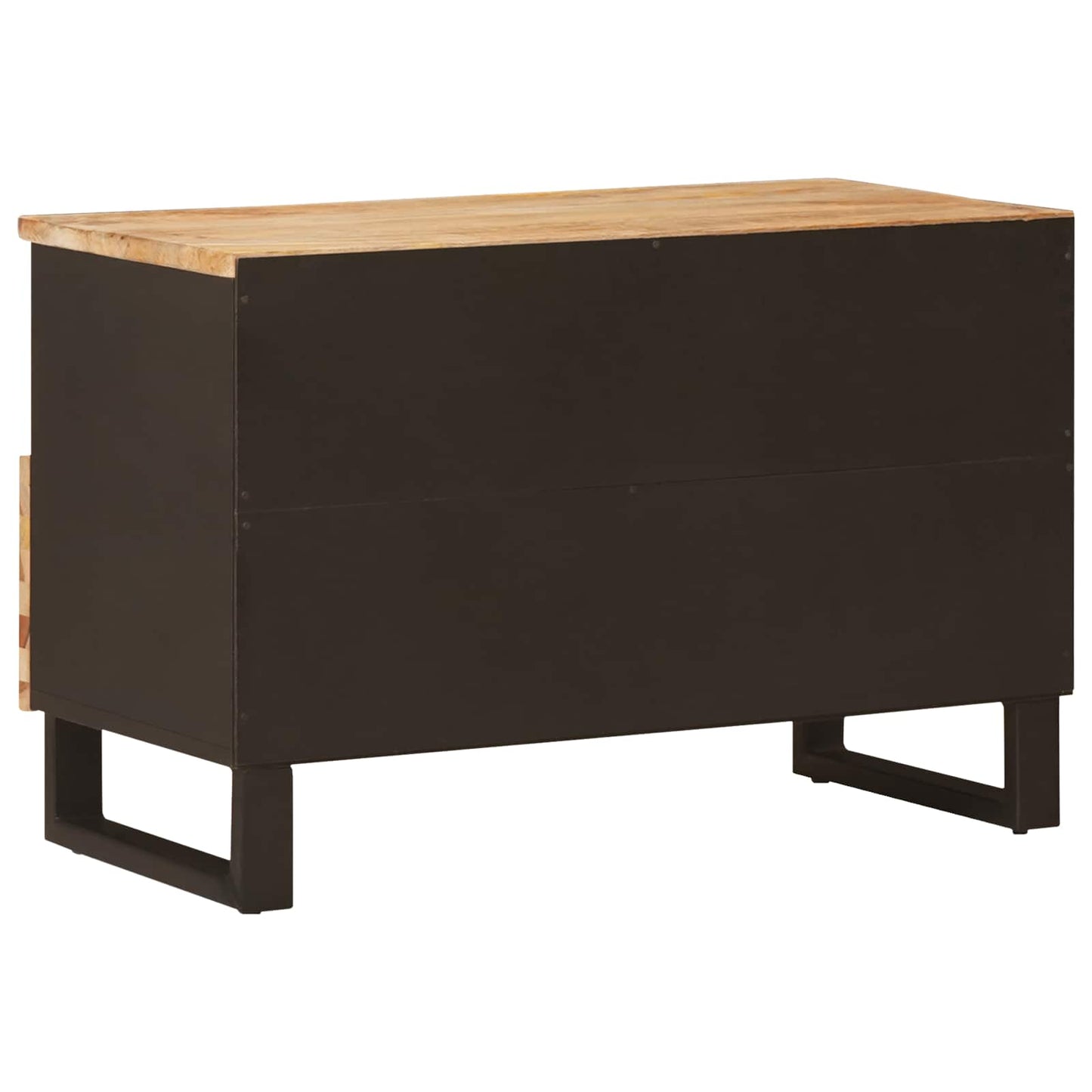vidaXL TV-Schränk mit Speicher Braun 70 x 33 x 46 cm Massivholz Mango