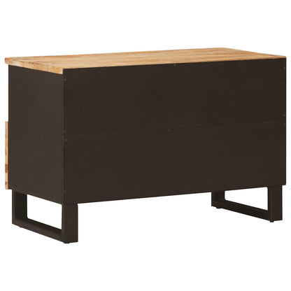 vidaXL TV-Schränk mit Speicher Braun 70 x 33 x 46 cm Massivholz Mango