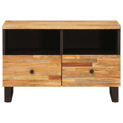 vidaXL TV-Schränk mit Speicher Braun 70 x 33 x 46 cm Massivholz Mango