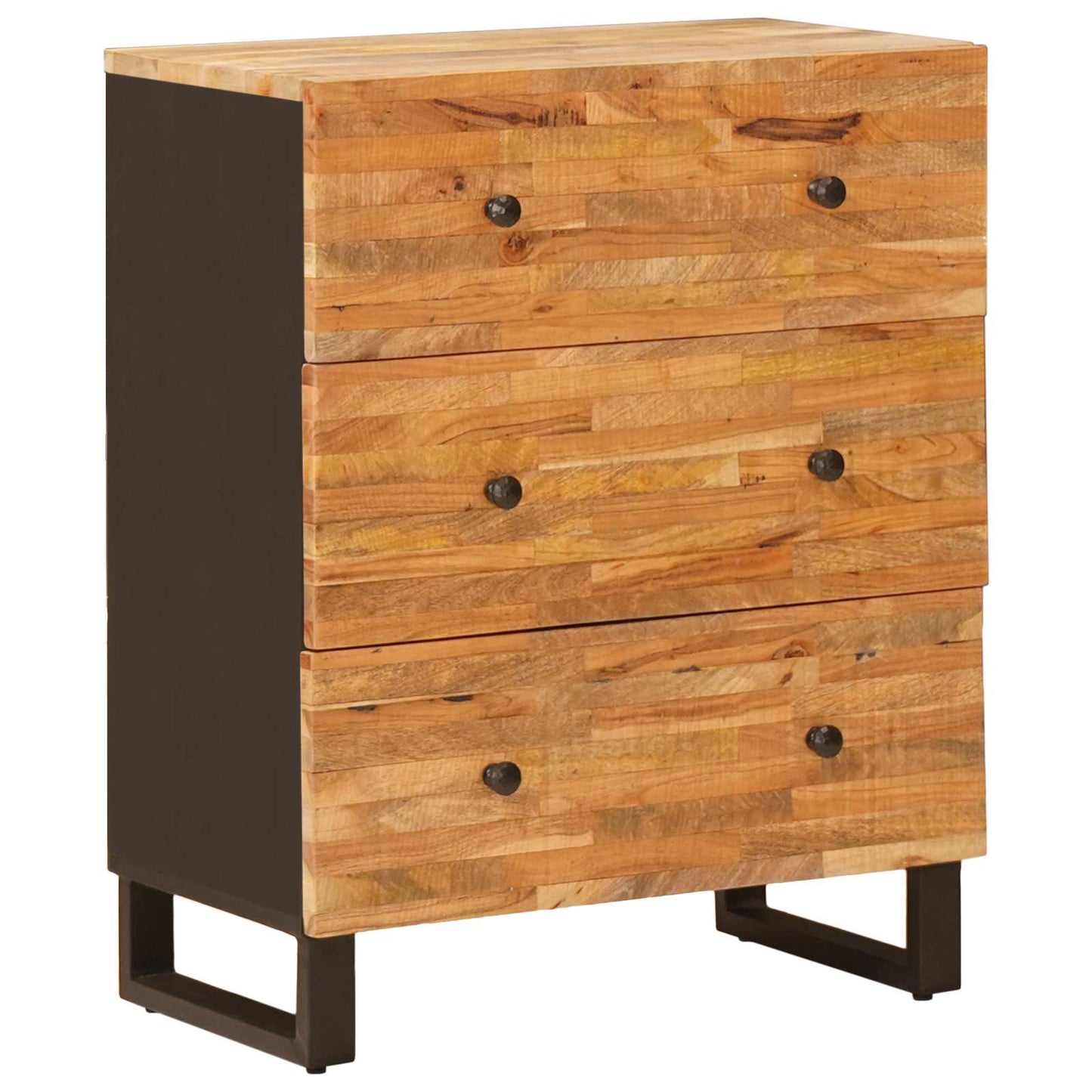 Aufbewahrungs-Sideboard Braun 60 x 33 x 75 cm Massivholz Mango