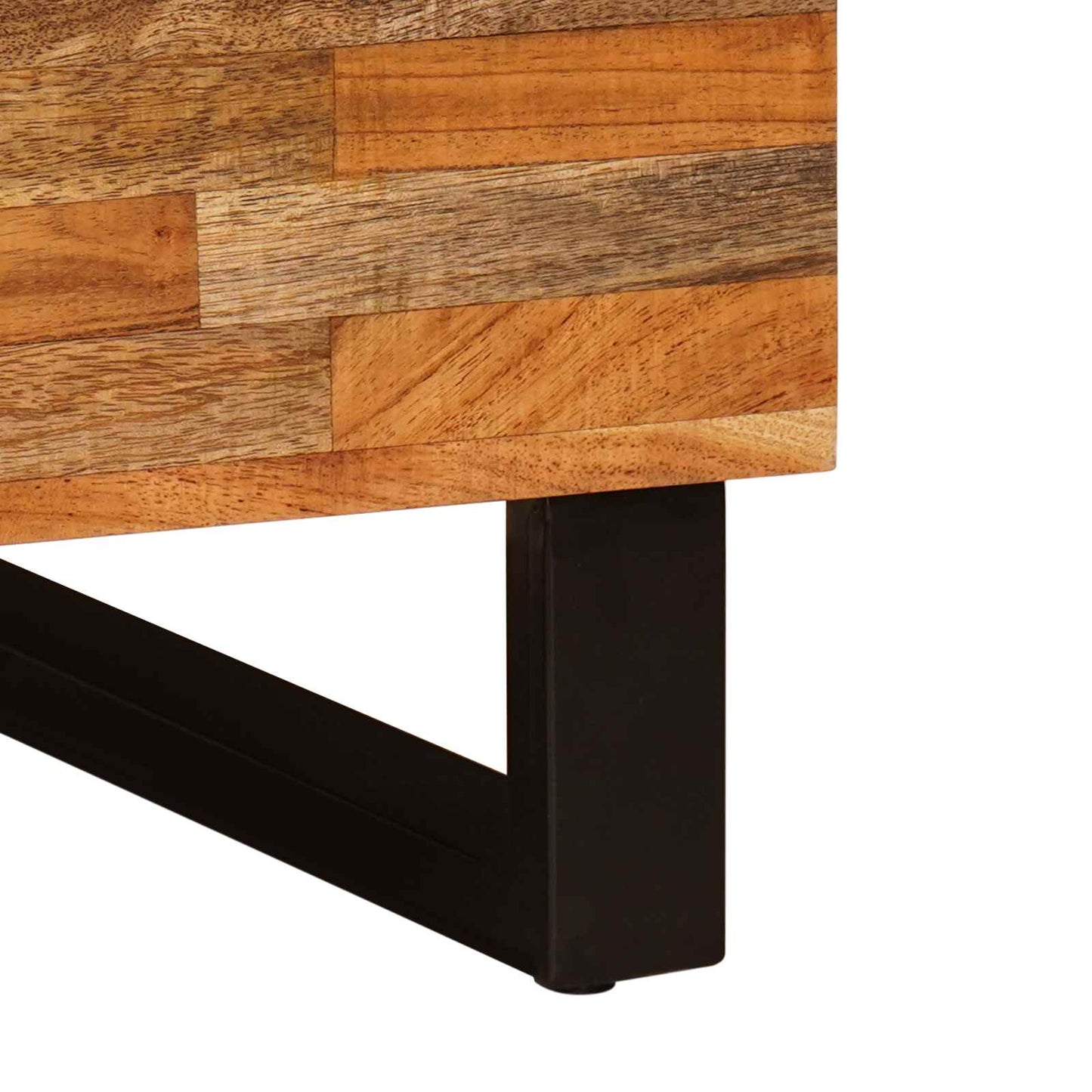 vidaXL Couchtisch Braun 80 x 50 x 40 cm Massivholz Mango