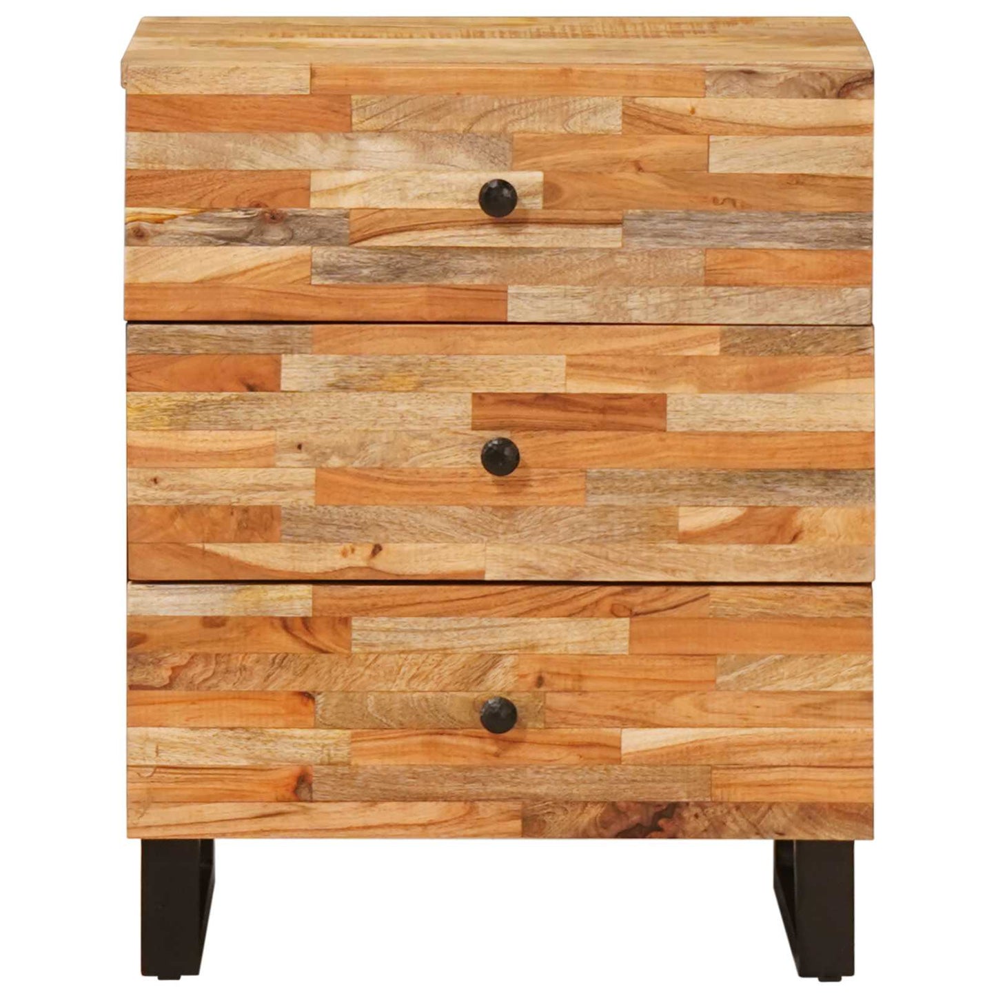vidaXL Bettkasten Braun 50 x 33 x 62 cm Massivholz Mango