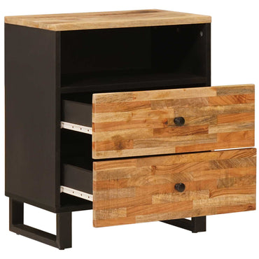 vidaXL Bettkasten Braun 50 x 33 x 62 cm Massivholz Mango